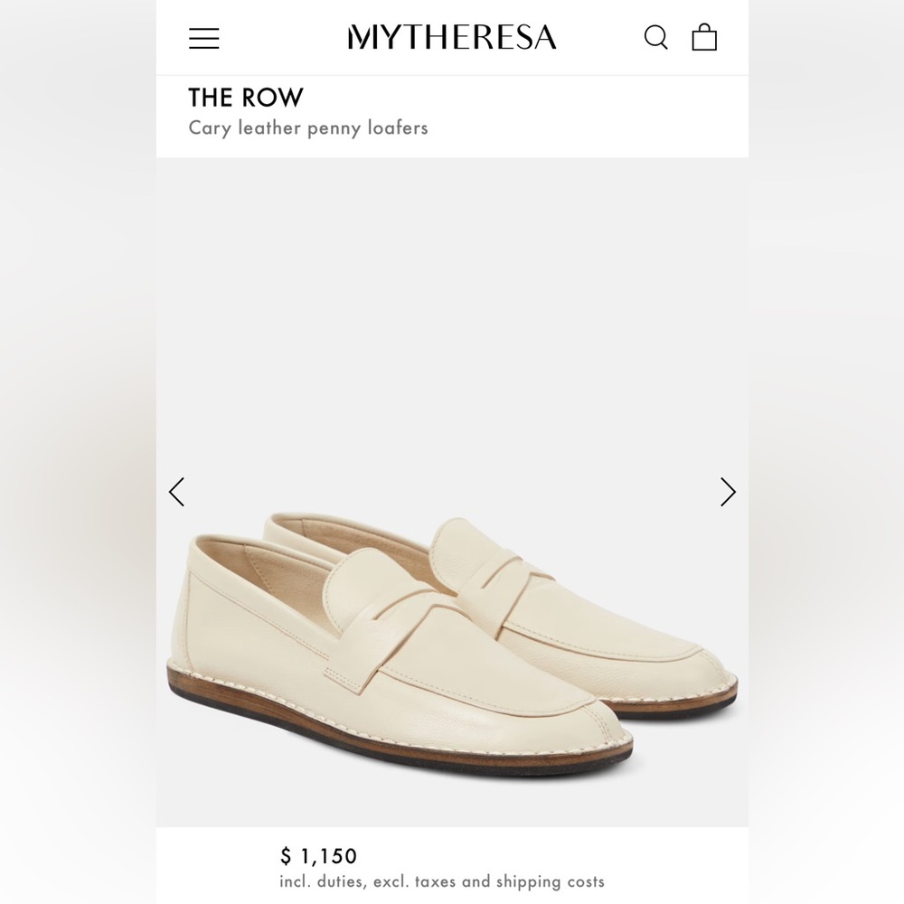 The Row Cary loafer - size 38